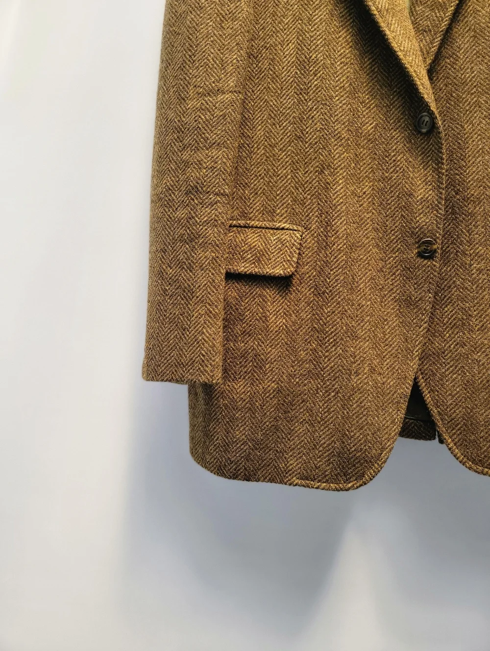 Cricketeers Vtg Union 60s 70s Brown Tweed Wool 2 Button Blazer Mens Size 42R